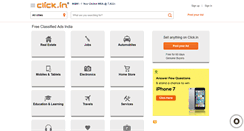 Desktop Screenshot of click.in