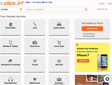 Tablet Screenshot of click.in