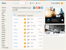 Tablet Screenshot of meteo.click.md